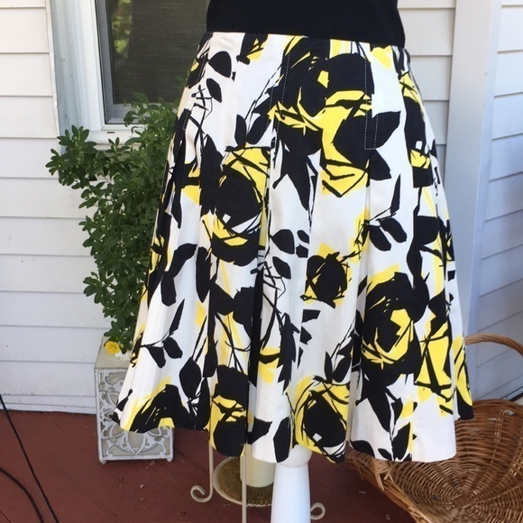 Helene Berman Dresses & Skirts - Helene Bergman black/yellow cotton skirt‎